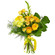 Yellow bouquet of roses and chrysanthemum. Barcelona