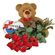 You and me!. This lovely teddy bear along with chocolates and roses will be the best gift for your loved one!. Barcelona