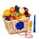 &#39;Complimentary&#39; Basket. Great holiday basket with fresh fruit, chocolate candies and sparkling wine. Barcelona
